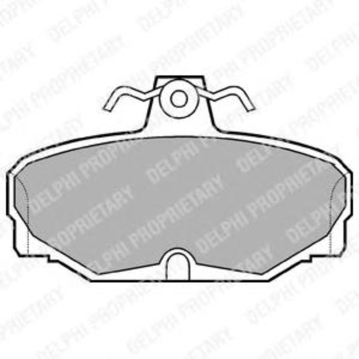 Колодки тормозные дисковые DELPHI LP507
