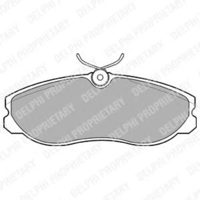 Колодки тормозные дисковые DELPHI LP847