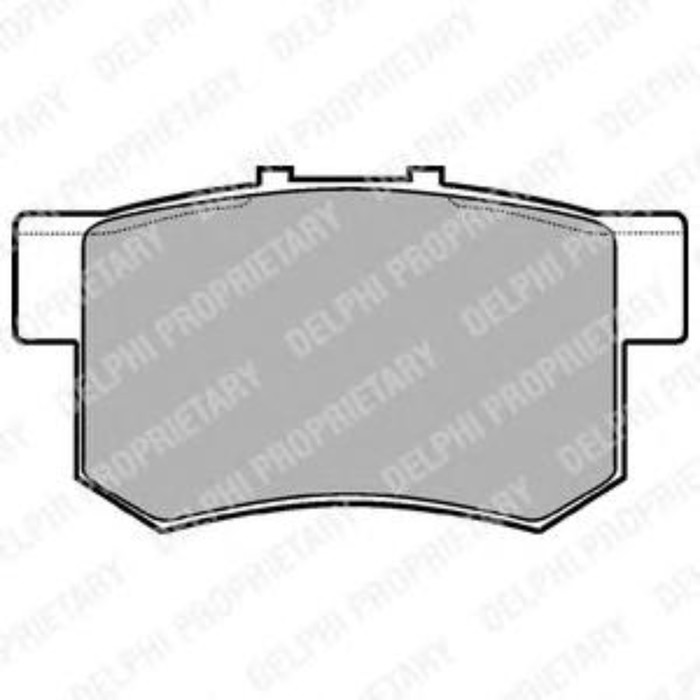 Колодки тормозные дисковые DELPHI LP948