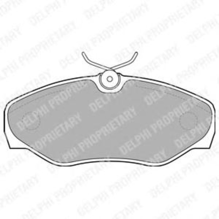 Колодки тормозные дисковые DELPHI LP1695