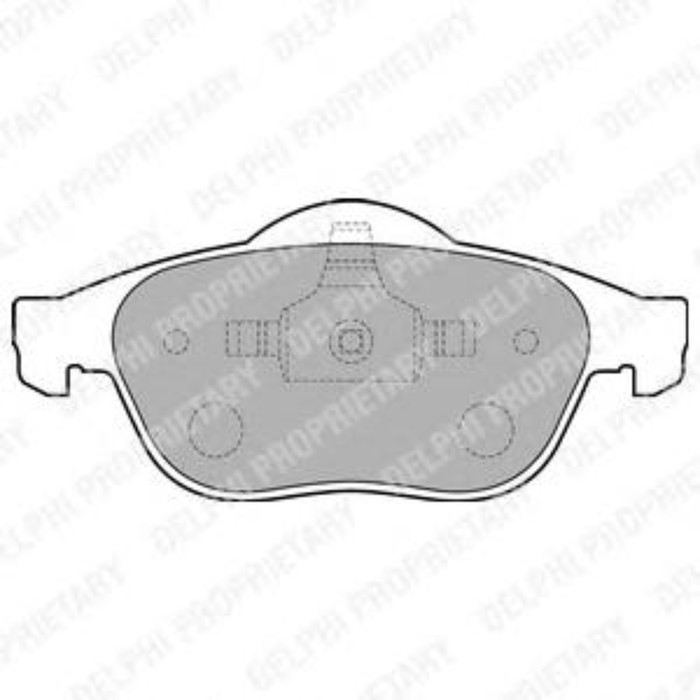 Колодки тормозные дисковые DELPHI LP1708