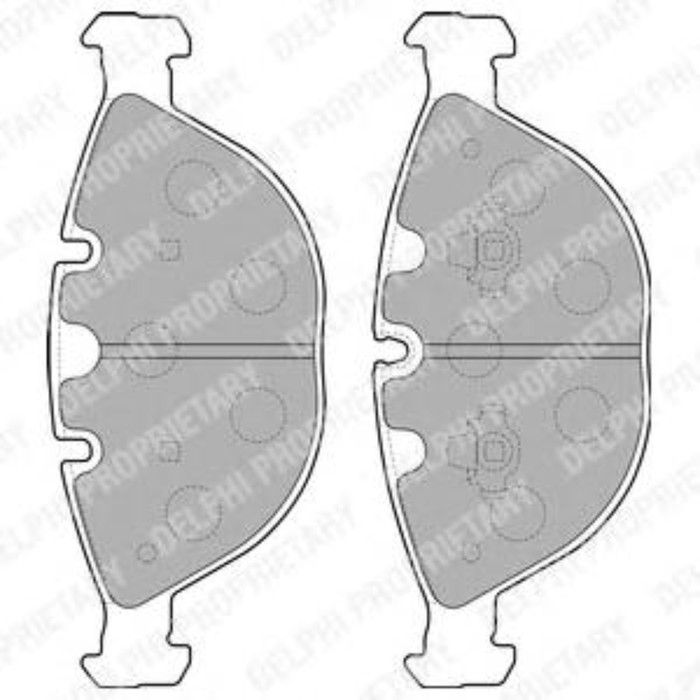 Колодки тормозные дисковые DELPHI LP1798