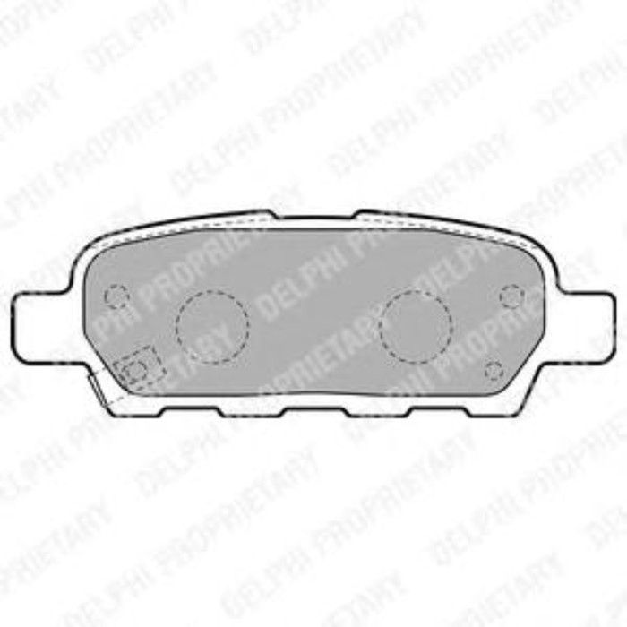 Колодки тормозные дисковые DELPHI LP1807