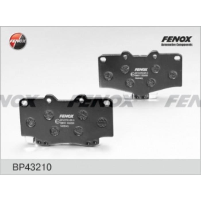 Колодки тормозные FENOX bp43210