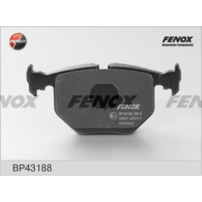 Колодки тормозные FENOX bp43188