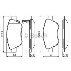 

Колодки тормозные Bosch 0986495237