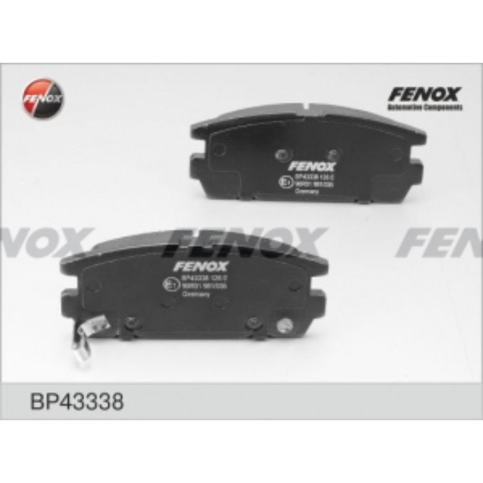 Колодки тормозные FENOX bp43338