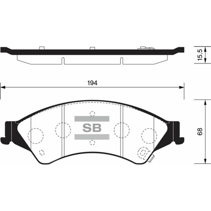Колодки тормозные дисковые HI-Q SP1596