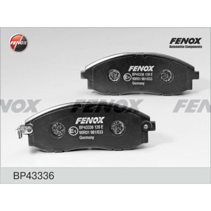 Тормозные колодки передние Fenox BP43336