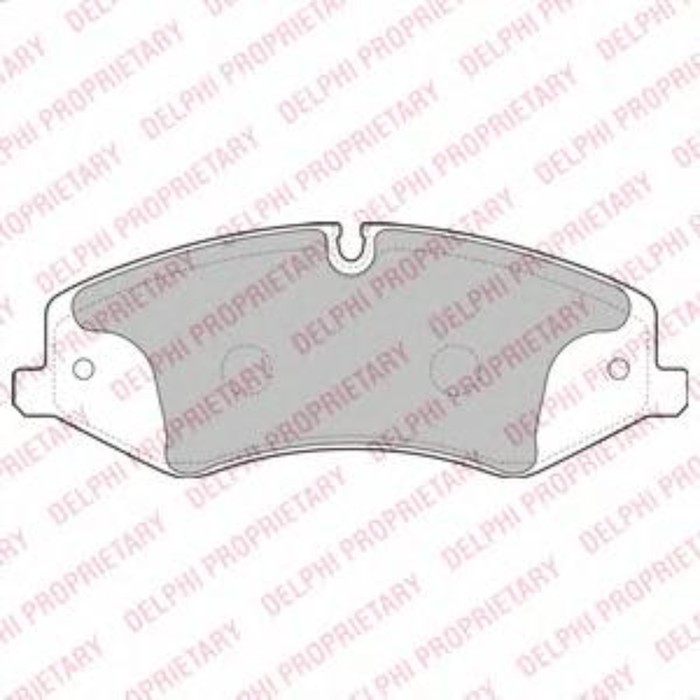 Колодки тормозные дисковые DELPHI LP2176