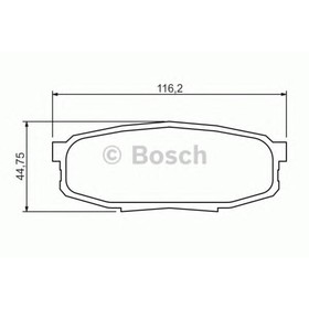 

Колодки тормозные дисковые BOSCH 0986494380