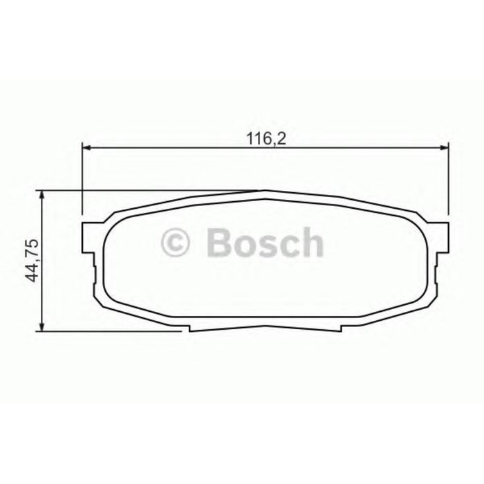 Колодки тормозные дисковые BOSCH 0986494380