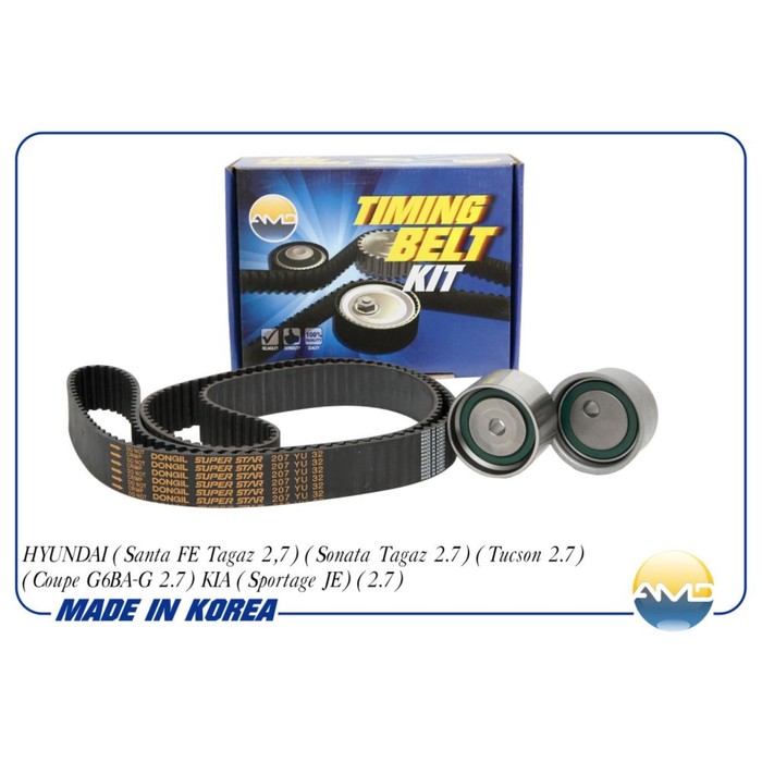 Ремень ГРМ, комплект AMD AMDKITBR11