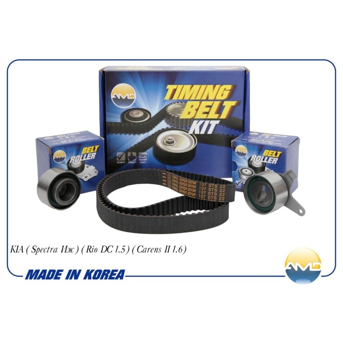 Ремень ГРМ, комплект AMD AMDKITBR12