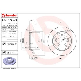 

Диск тормозной Brembo 08C17220