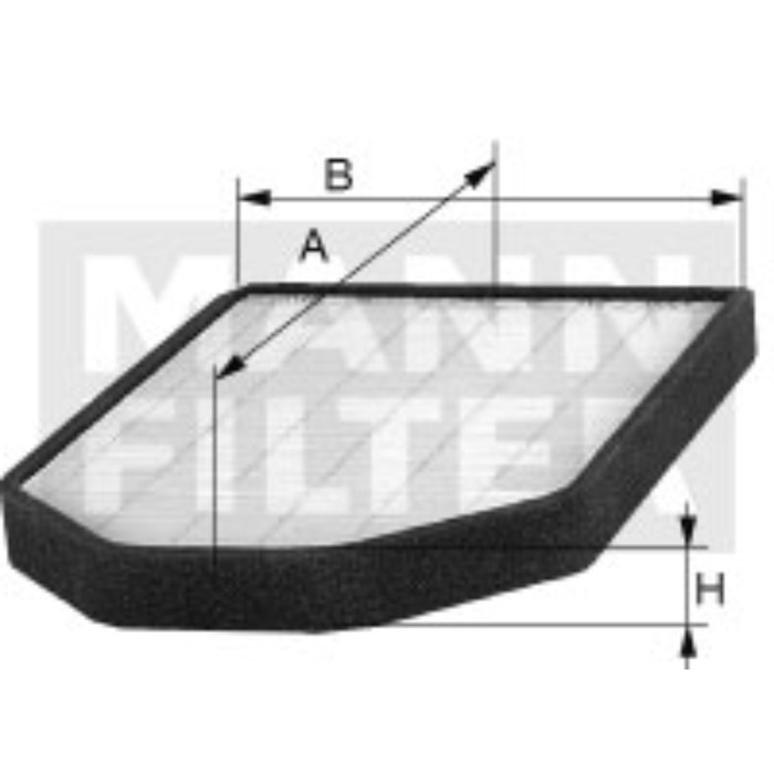 Фильтр салонный угольный MANN-FILTER CUK26011