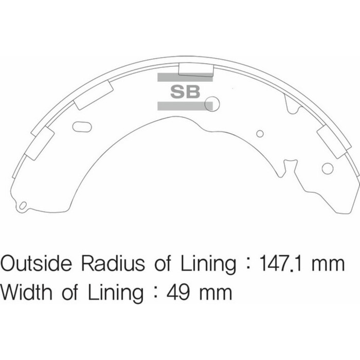 Колодки тормозные барабанные SANGSIN SA171