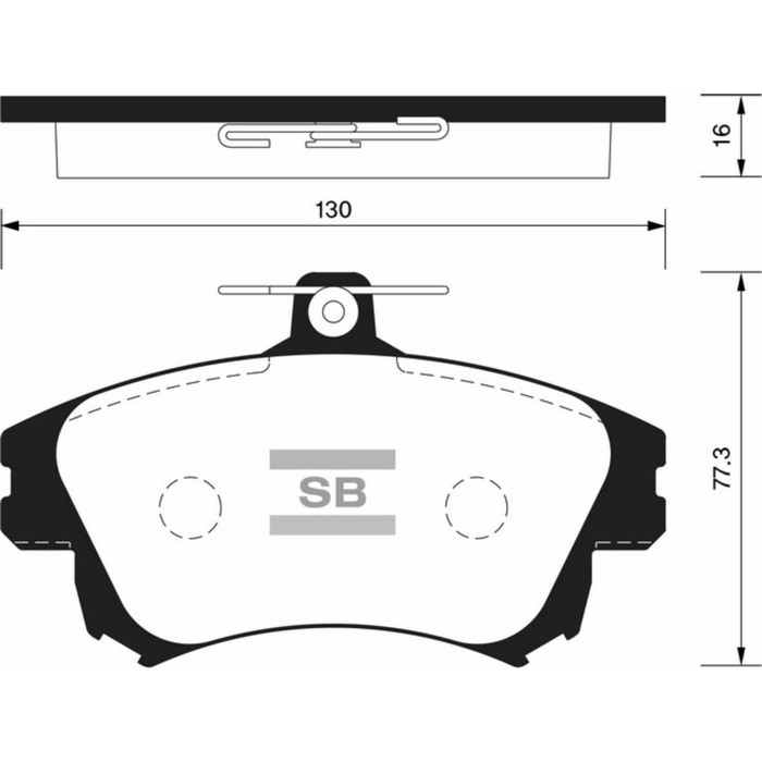 Колодки тормозные дисковые HI-Q SP1530