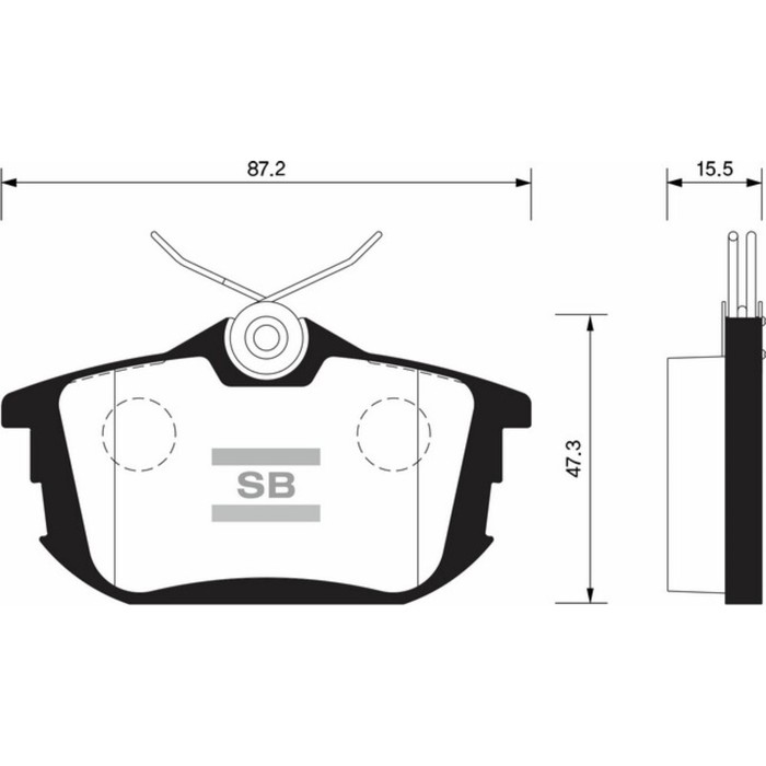 Колодки тормозные дисковые HI-Q SP1531