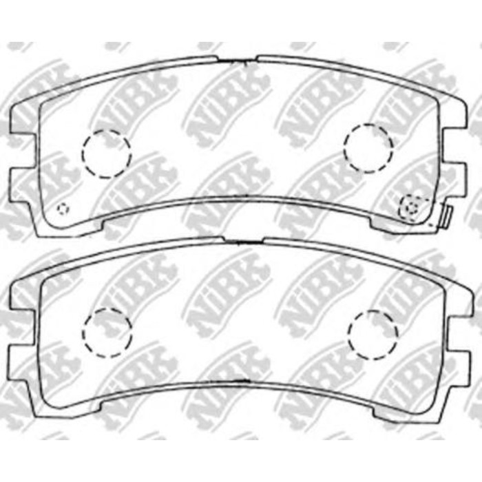 Колодки тормозные дисковые, комплект NIBK PN2304