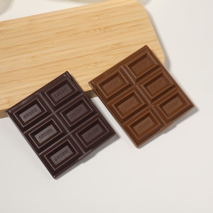 Зеркало складное "Шоколадное чудо", прямоугольное, цвет МИКС