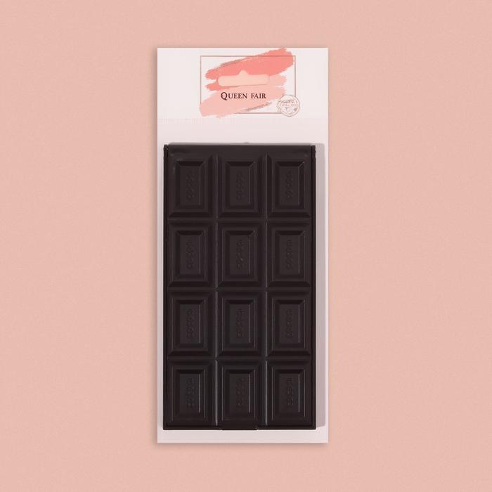 Зеркало компактное "Шоколадное чудо" большая плитка, цвет МИКС