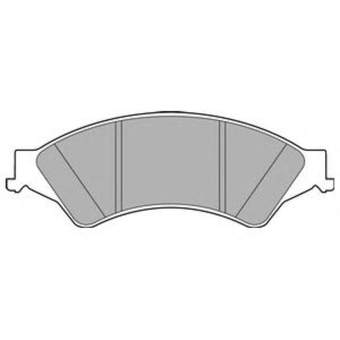 Колодки тормозные дисковые DELPHI LP2484