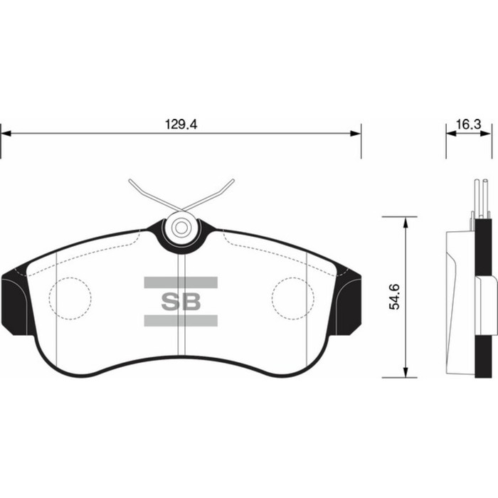 Колодки тормозные дисковые HI-Q SP1581