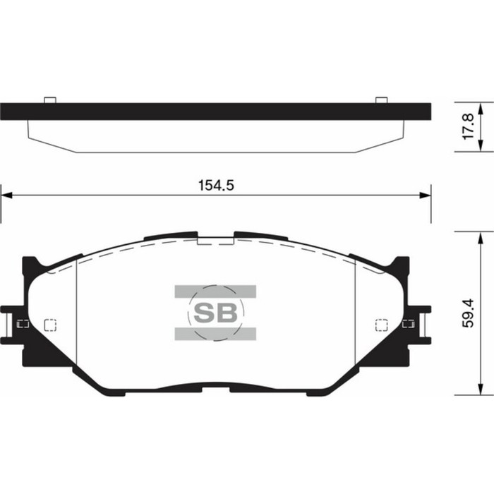 Колодки тормозные дисковые HI-Q SP1543