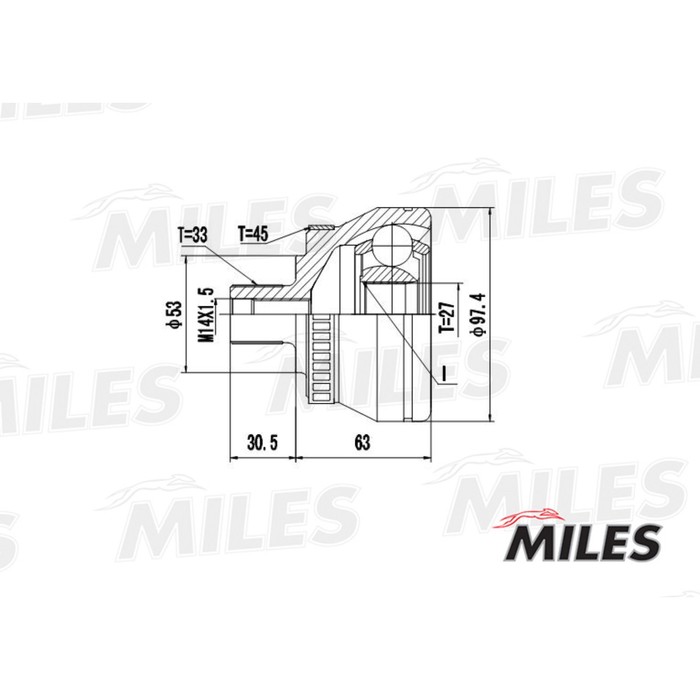 Шрус наружный MILES GA20038