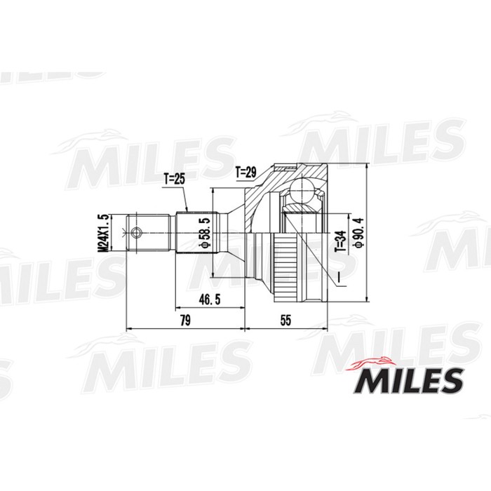 Шрус наружный MILES GA20053