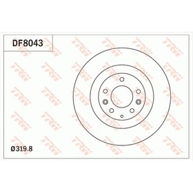 

Диск тормозной TRW DF8043