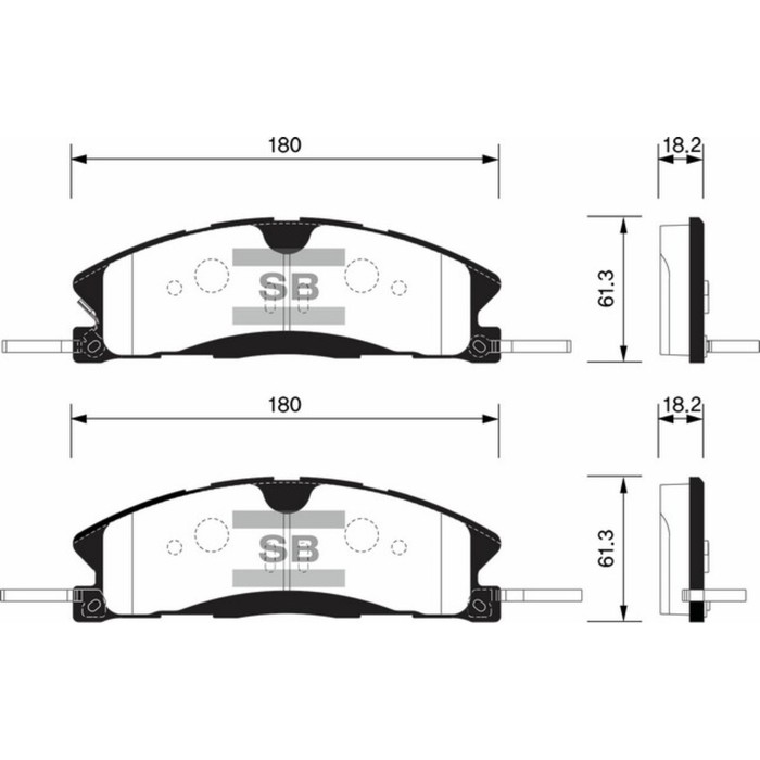 Колодки тормозные дисковые HI-Q SP1620