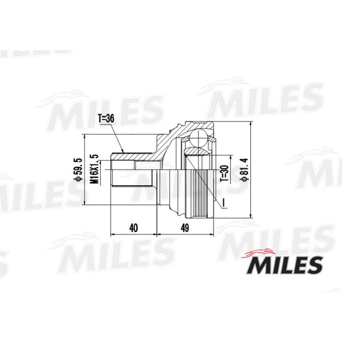 Шрус наружный MILES GA20518