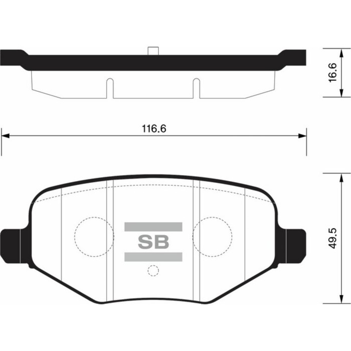 Колодки тормозные дисковые HI-Q SP1621