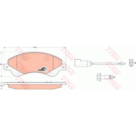 

Колодки тормозные TRW GDB1723