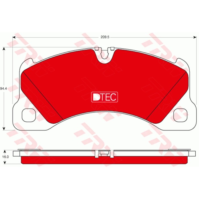 Колодки тормозные TRW GDB1774DTE