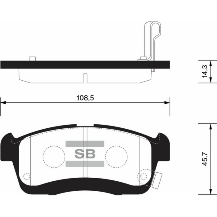 Колодки тормозные дисковые HI-Q SP1550
