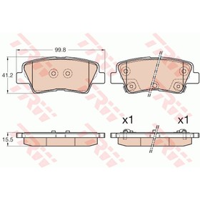 

Колодки тормозные TRW GDB3537