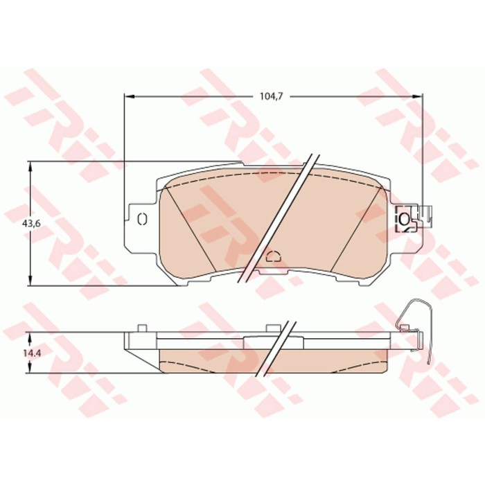 Колодки тормозные TRW GDB3539