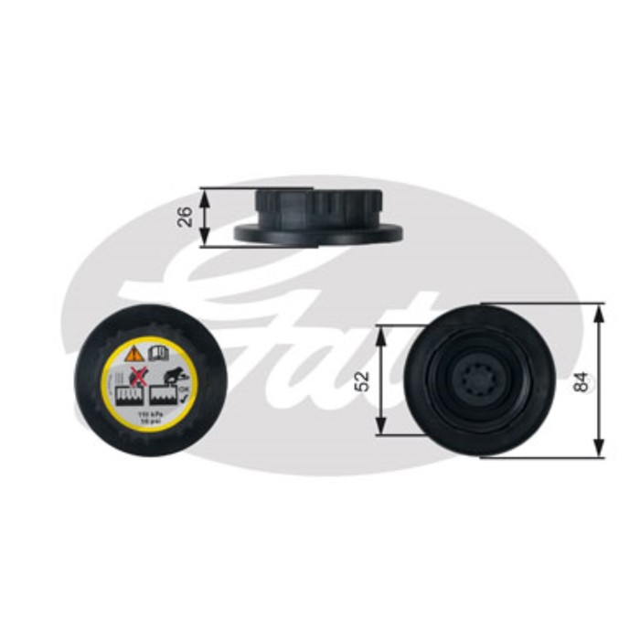 Крышка радитора Gates RC246