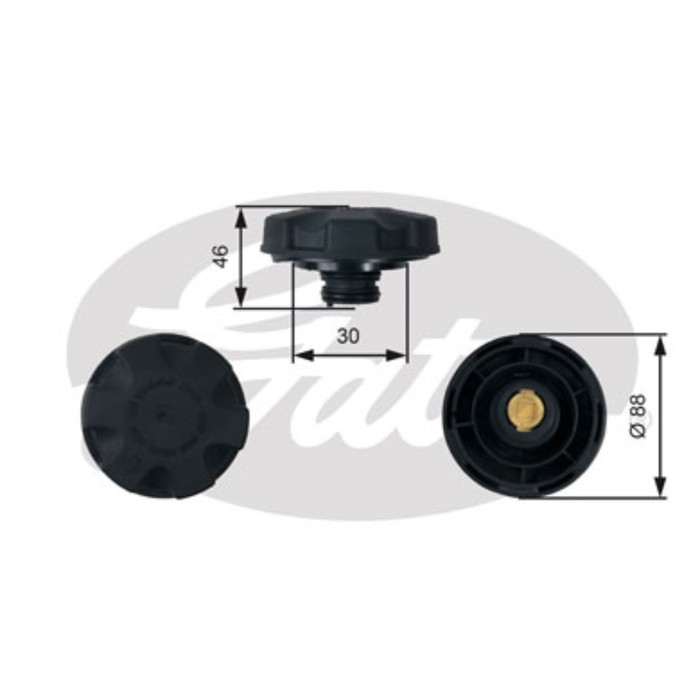 Крышка радитора Gates RC248