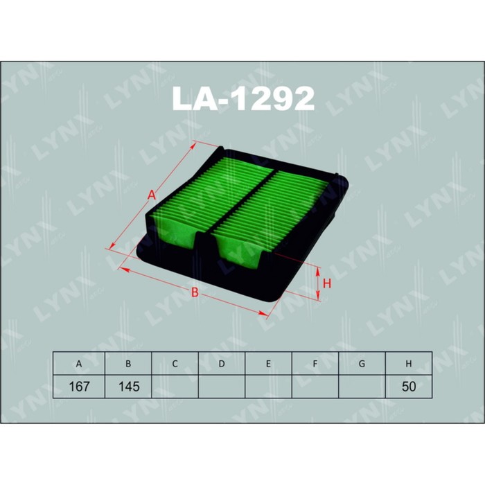 Фильтр воздушный LYNXauto LA1292