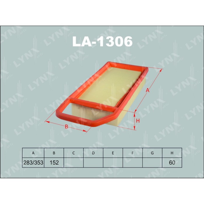 Фильтр воздушный LYNXauto LA1306