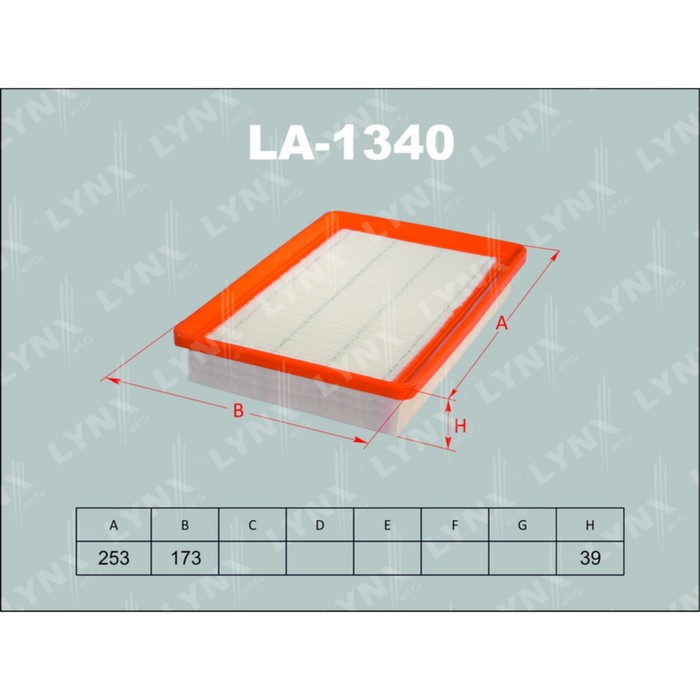 Фильтр воздушный LYNXauto LA1340