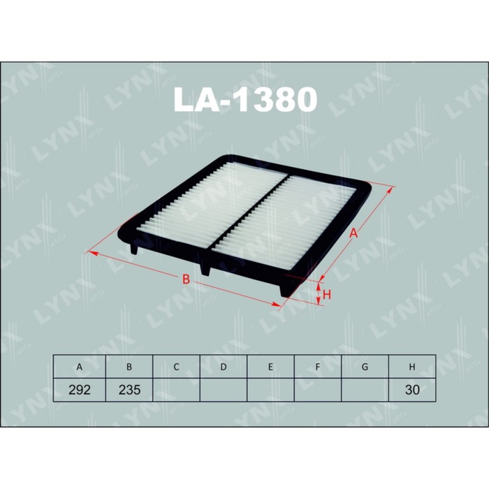 Фильтр воздушный LYNXauto LA1380