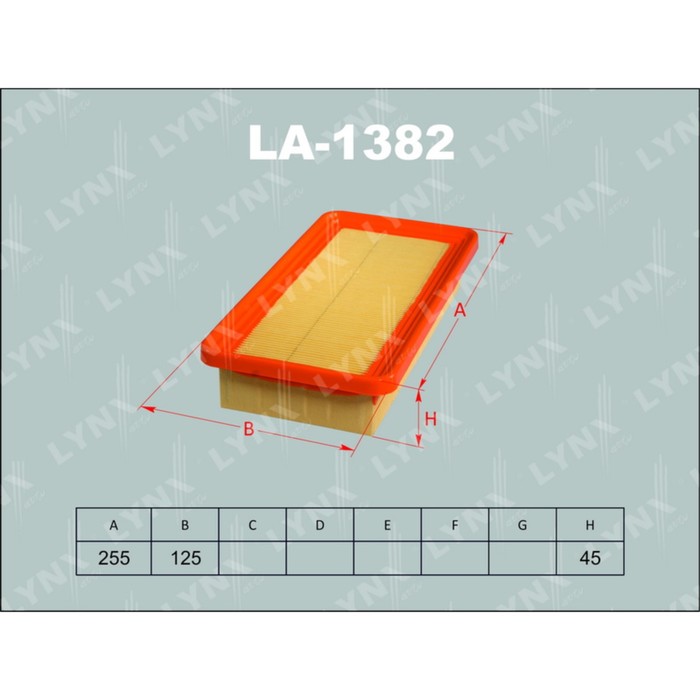 Фильтр воздушный LYNXauto LA1382