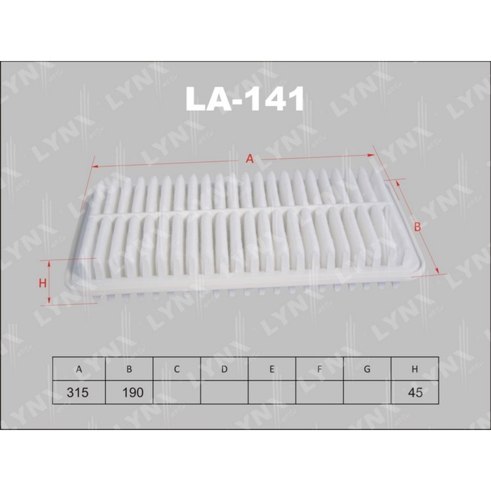 Фильтр воздушный LYNXauto LA141