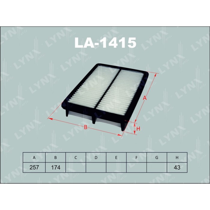 Фильтр воздушный LYNXauto LA1415