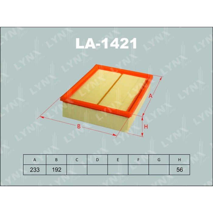 Фильтр воздушный LYNXauto LA1421